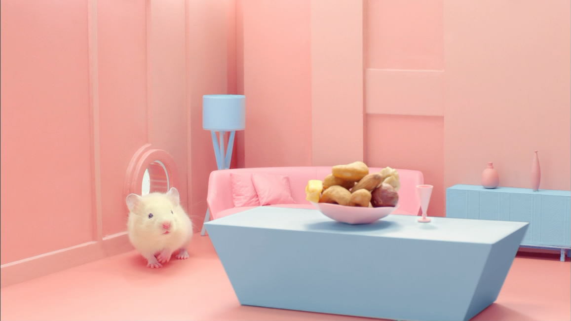 《华为 NOVA 青春版》萌炸的粉色系与小仓鼠-广告