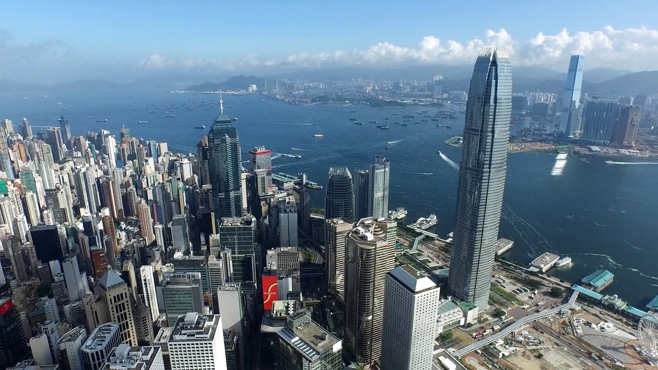 《香港鸟瞰》空中飞行俯视，香港尽揽眼下