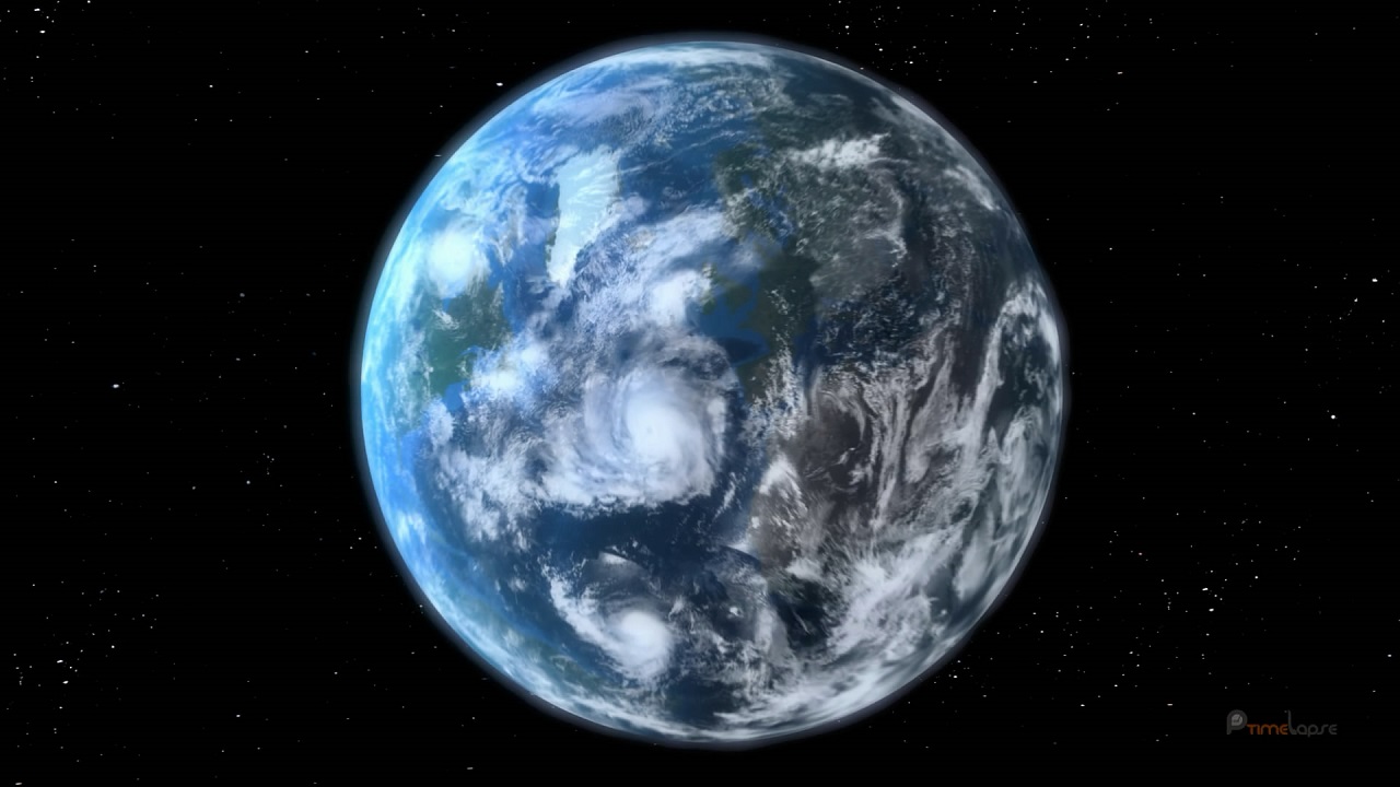 《北极光地球》延时摄影地球已知藏匿生活太阳系中唯一的行星