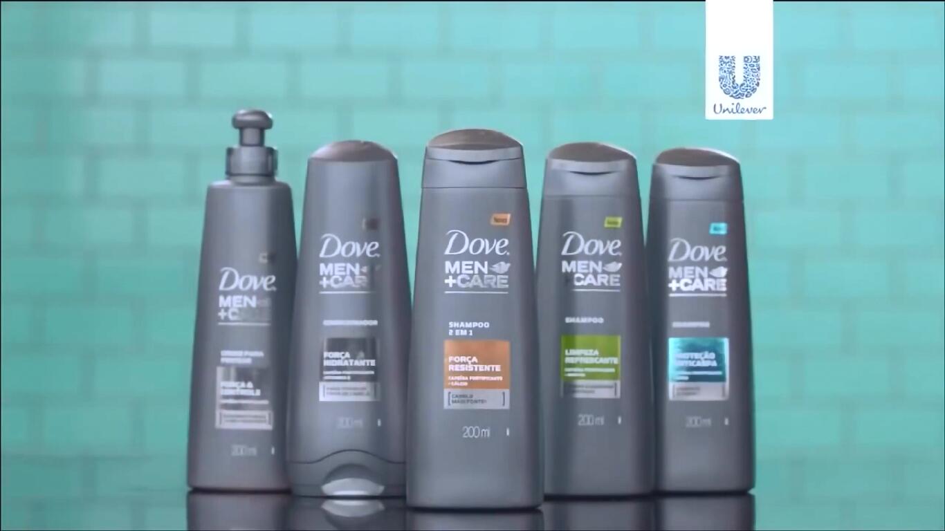 多芬巴西搞笑广告，胡须男代替长发女宣传洗发精