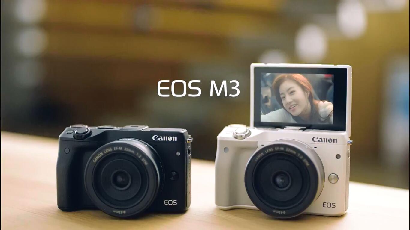 姜素拉佳能Canon EOS M3 相机 广告