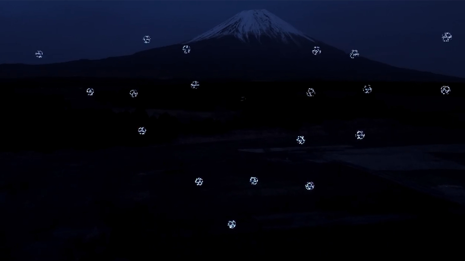 Sky Magic创意无人机 《 live at Mt Fuji drone》